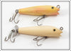 Creek Chub Pearl & Solid White Spinning Darter Lure Pair 
