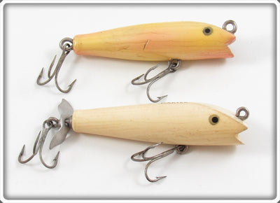 Creek Chub Pearl & Solid White Spinning Darter Lure Pair 