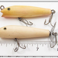 Creek Chub Pearl & Solid White Spinning Darter Pair