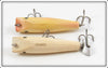 Creek Chub Pearl & Solid White Spinning Darter Pair
