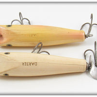 Creek Chub Pearl & Solid White Spinning Darter Pair