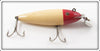 Vintage Creek Chub Red Head White Wiggler Lure 102