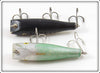 Creek Chub Shad Midget Darter & Black Scale Concave Belly Darter Pair