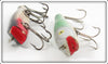Creek Chub Shad Midget Darter & Black Scale Concave Belly Darter Pair
