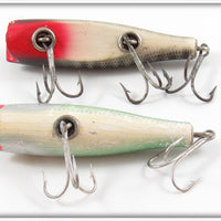 Creek Chub Shad Midget Darter & Black Scale Concave Belly Darter Pair