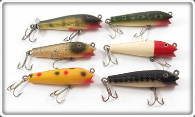 Vintage Creek Chub Spinning Darter Lot Of Six Lures