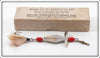 Vintage Go-Ite Manufacturing Co. Silver Water Plane Bait In Box