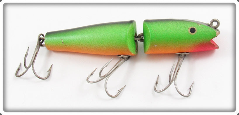 Vintage Creek Chub Fireplug Jointed Darter Lure 4932