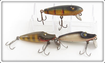 Shur Strike Baby Pikie & River Master Lot Of Three Lures