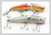 Creek Chub Rainbow & Mullet Or Shad Jointed Darter Lure Pair 