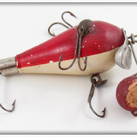 Vintage Water Witch Co Red & White Lake George Floater Lure