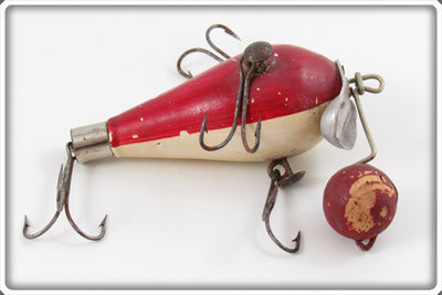 Vintage Water Witch Co Red & White Lake George Floater Lure