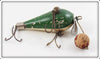 Vintage Water Witch Co Green & White Lake George Floater Lure 