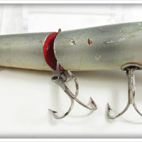 Vintage Erwin Weller Silver & Red Jointed Minnow Lure
