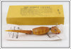 Vintage Joe B. Hinkle Yellow The Hinkle Lizard Lure In Box