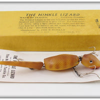 Vintage Joe B. Hinkle Yellow The Hinkle Lizard Lure In Box