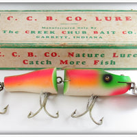 Creek Chub Rainbow Fire Jointed Striper Pikie In Box 6831