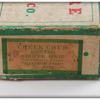 Creek Chub Rainbow Fire Jointed Striper Pikie In Box 6831