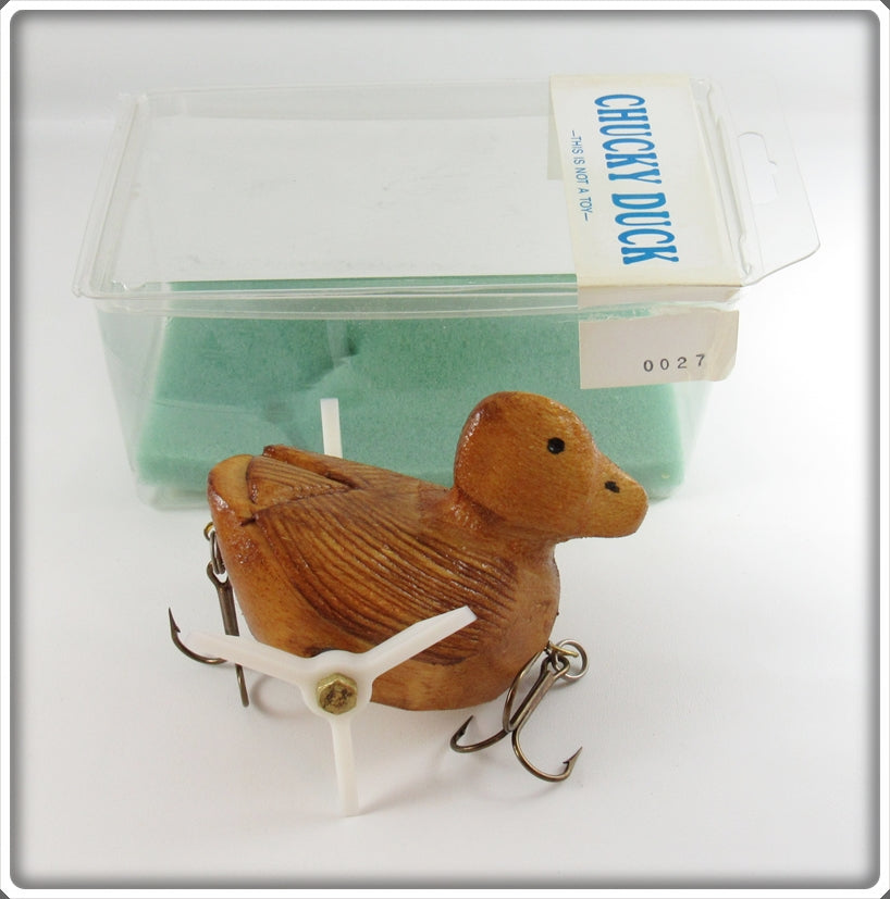 duck fishing lure for sale Vintage Chucky Duck Ltd Balsa Wood Chucky Duck Lure In Box For Sale