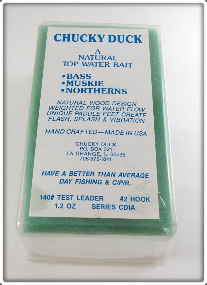 chucky duck fishing lure Vintage Chucky Duck Ltd Balsa Wood Chucky Duck Lure In Box For Sale