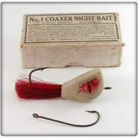 Vintage Jamison No. 1 Coaxer Night Bait Lure In Box