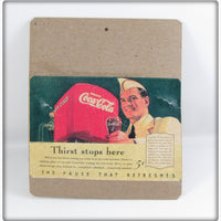 Coca-Cola Soda Bottle Novelty Lure On Card