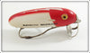 Clyde C Hoage Water Gremlin Red & White Magnetic Weedless In Box