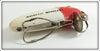 Clyde C Hoage Water Gremlin Red & White Magnetic Weedless In Box