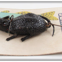 Itchy Novelty Company Lucky Lure Black Mouse On Card