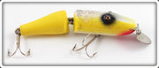 Vintage Creek Chub Yellow Flitter Baby Jointed Pikie 2700 Special Lure
