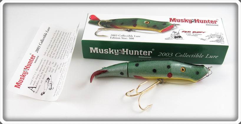 2003 Musky Hunter Magazine C. C. Roberts Mud Puppy In Box