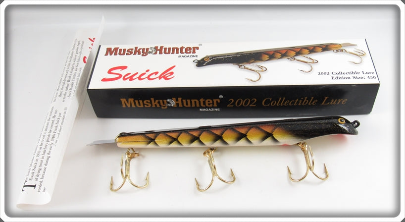 2002 Musky Hunter Magazine Suick Musky Thriller Lure In Box