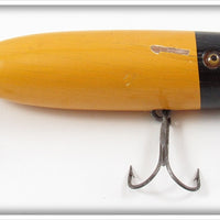 Vintage Shur Strike Yellow Black Head Slant Nose Lure
