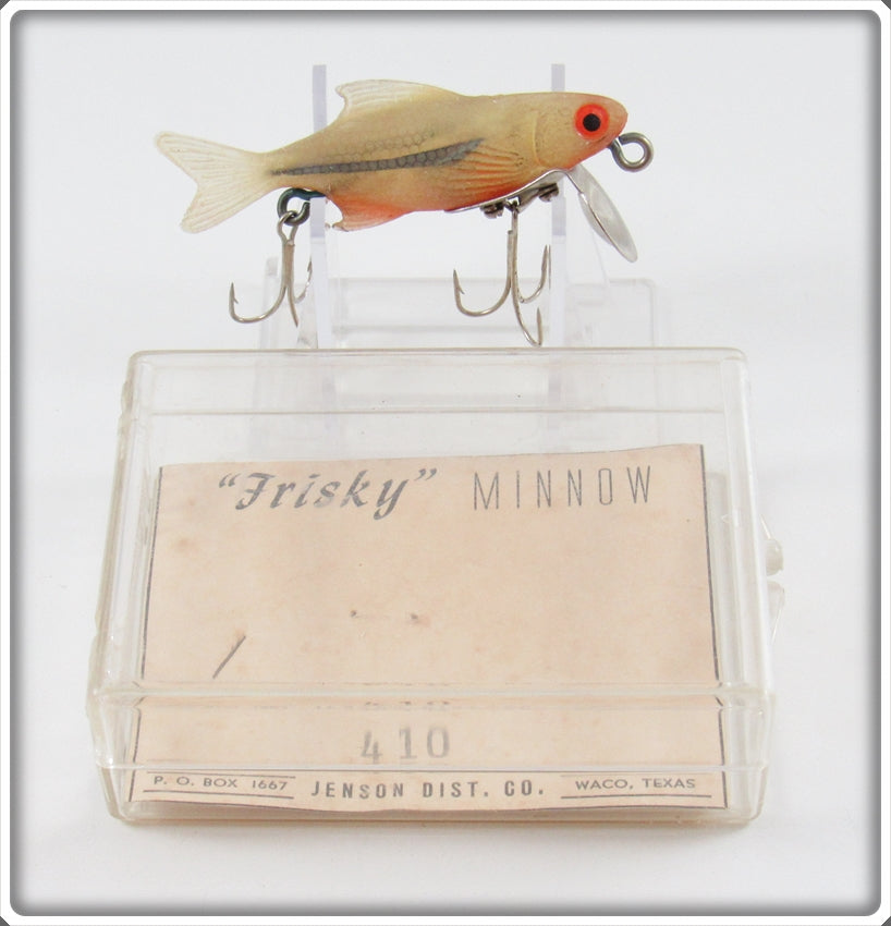 Vintage Jenson Dist. Co Frisky Minnow Lure In Box