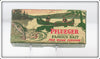 Vintage Pflueger Frog Scale Three Hook Neverfail Minnow Empty Box 3105