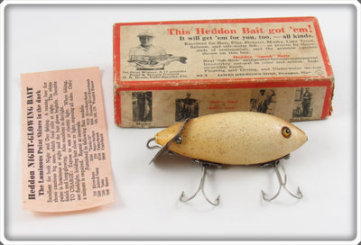 Heddon Luminous Baby Crab Wiggler 1909 LUM In Unmarked Box