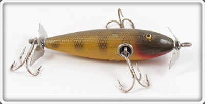 Vintage Shur Strike Pikie Scale Three Hook Minnow Lure