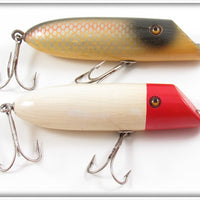 Shur Strike Shiner Scale & Red Head White Slant Nose Lure Pair