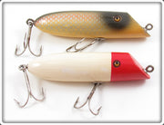 Shur Strike Shiner Scale & Red Head White Slant Nose Lure Pair