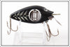 Vintage Uniline Black White Ribs Spinno Minno Lure