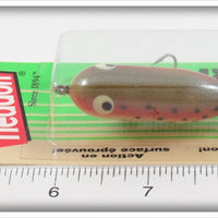 Heddon Rainbow Trout Tiny Torpedo On Card