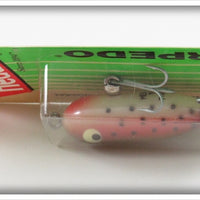 Heddon Rainbow Trout Tiny Torpedo On Card