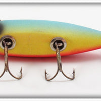 Arnold Tackle Corp Blue, Yellow & Red Fire Plug Wounded Minnow In Box