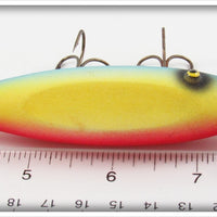 Arnold Tackle Corp Blue, Yellow & Red Fire Plug Wounded Minnow In Box