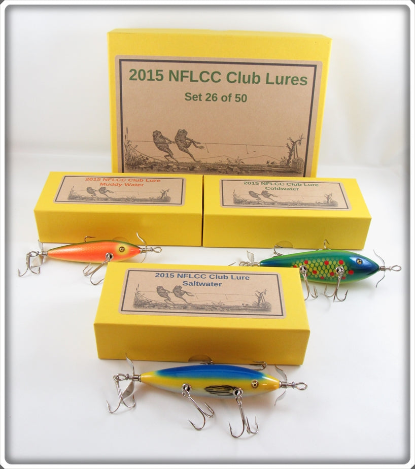 NFLCC 2015 Club Lure Rusty Jessee Set Of Three In Boxes