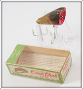 Creek Chub / Shakespeare Pikie Scale Pop Eye Midget Plunker In Box