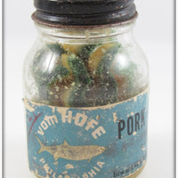 Vintage Vom Hofe Pork Chunk Frogs In Jar