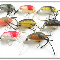 Vintage Creek Chub Cray Z Fish Lot Of Eight Lures