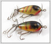 Vintage Shur Strike Yellow Perch Petite Spinner Lure Pair