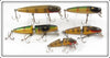 Vintage Shur Strike Pikie Lot Of Five Lures